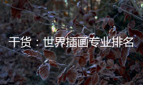 干货:世界插画专业排名及院校推荐