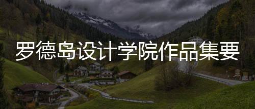 罗德岛设计学院作品集要求详解